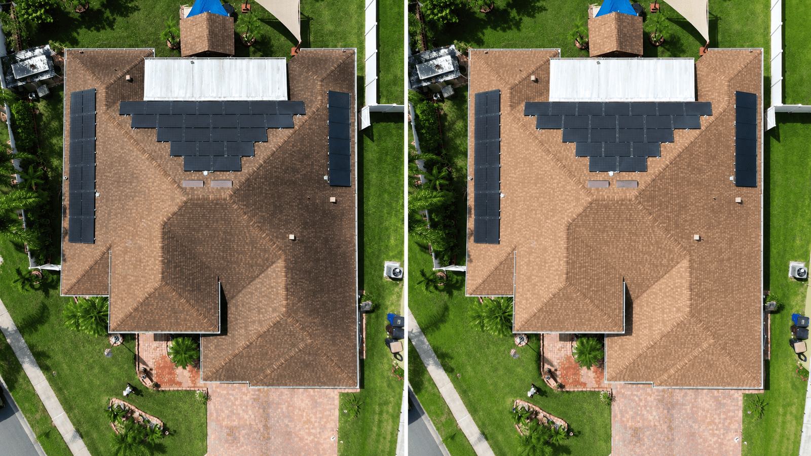 Roof soft washing case study in St. Cloud, FL