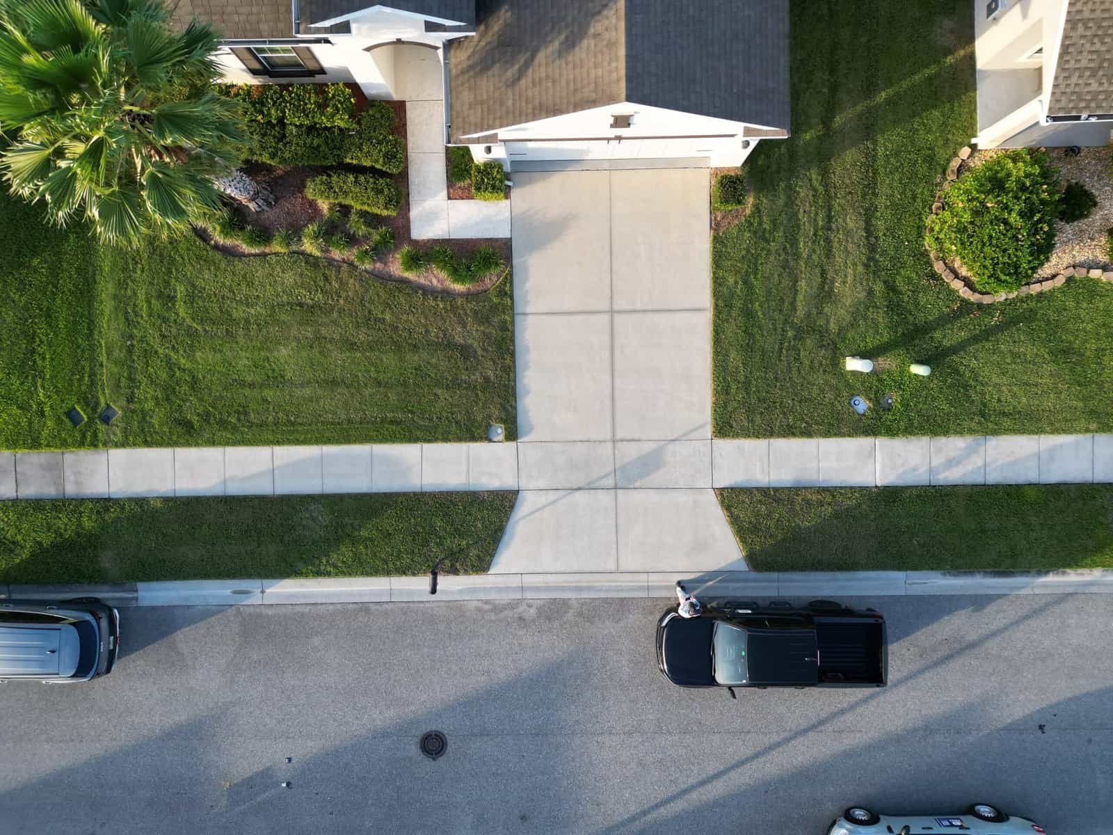 Driveway cleaning case study in St. Cloud, FL